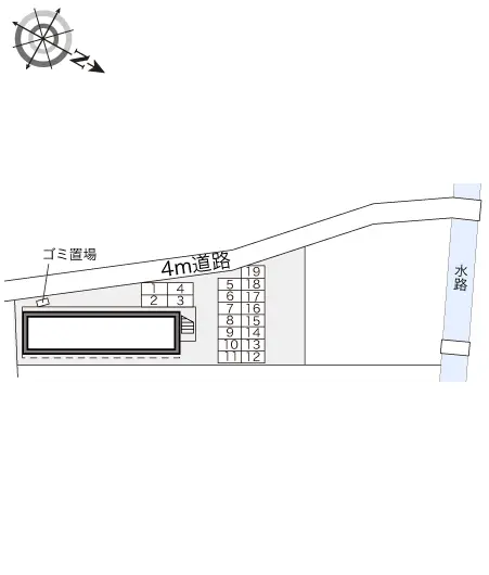 ★手数料０円★岡山市北区庭瀬　月極駐車場（LP）